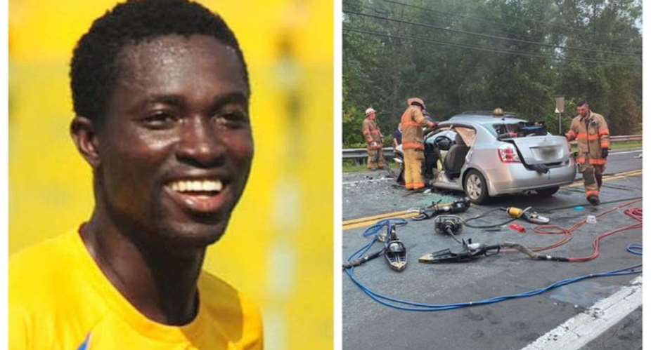 Ex-Ghana Premier League goalking Emmanuel Baffour in critical condition after car crash in USA PHOTOS