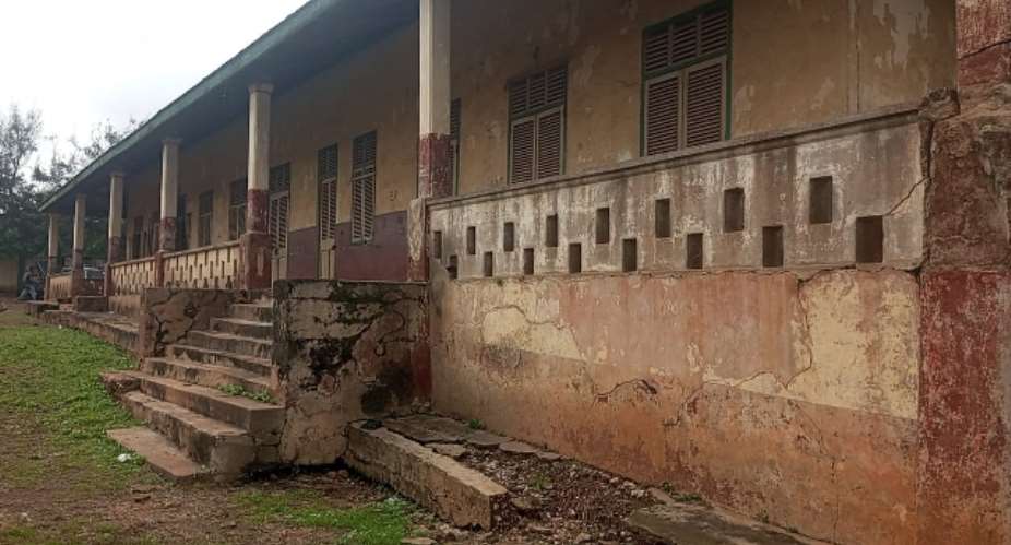 Bantama: Danger looms at State M/A Primary School as students study in death-trap classrooms