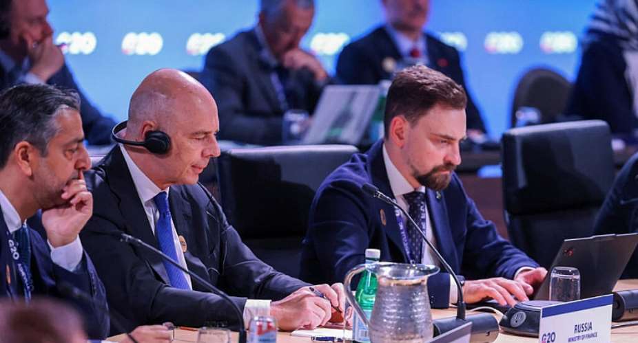 Russias Finance Minister Anton Siluanov and representatives of Russian Central Bank attend a plenary session as finance ministers and central bank governors from G20 countries meet in Asheville, North Carolina, 31 August 2026. - REUTERS - Sam Wolfe