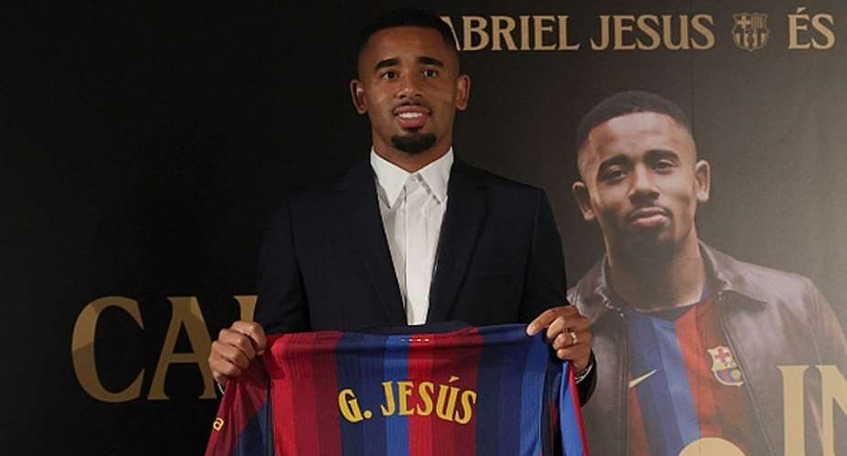 Barcelona complete signing of Arsenal striker Jesus