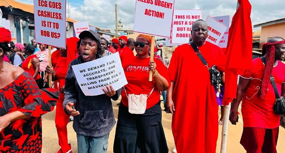 Ketu South residents protest alleged overbilling by ECG; petition MCE