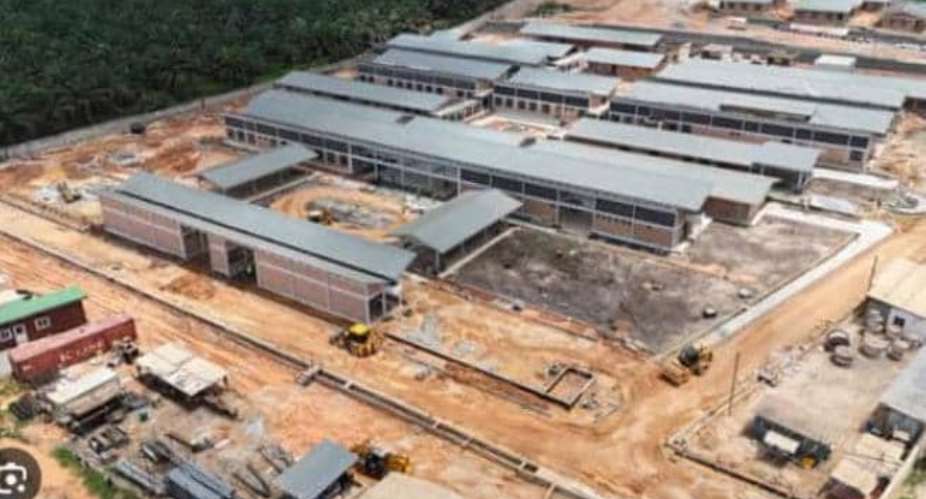 V/R: Agenda-111 hospital project at Agortoe 48% complete