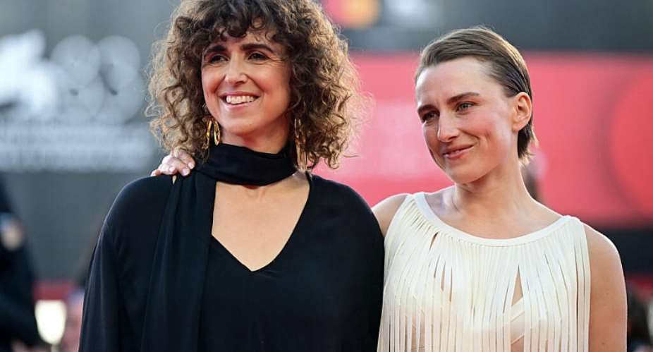 Unknown Woman director May El-Toukhy with the star of her film, actress Mathilde Arcel, who picked up the best actress award. -  Stefano Rellandini, AFP