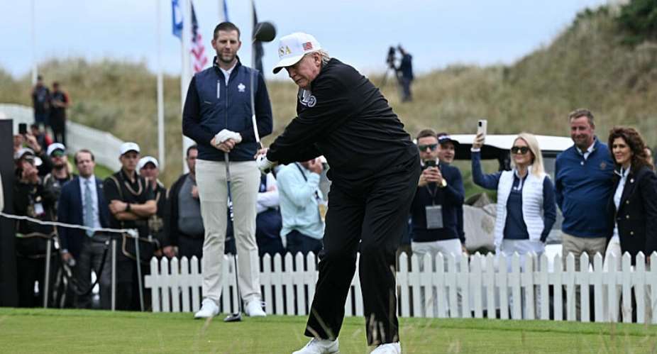 US President Donald Trump has had no qualms about promoting his familys golf businesses since returning to the White House. -  Brendan Smialowski, AFP