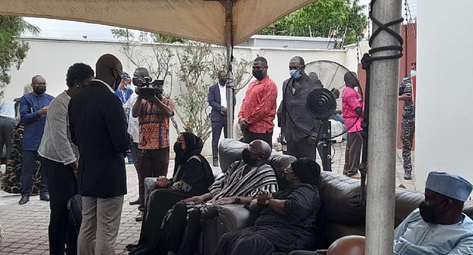 Government officials, MPs and others politicians mourn with Bawumia over mothers demise
