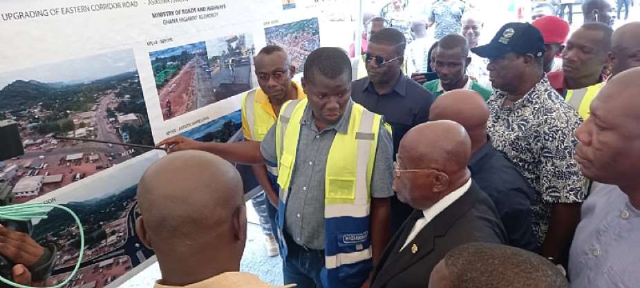 Akufo-Addo impressed with scope of work on projects in South Dayi