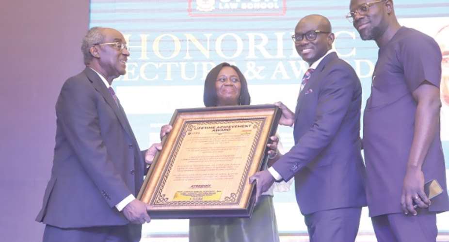 Prof Justice Samuel Date-Bah receives Life Time Achievement Award