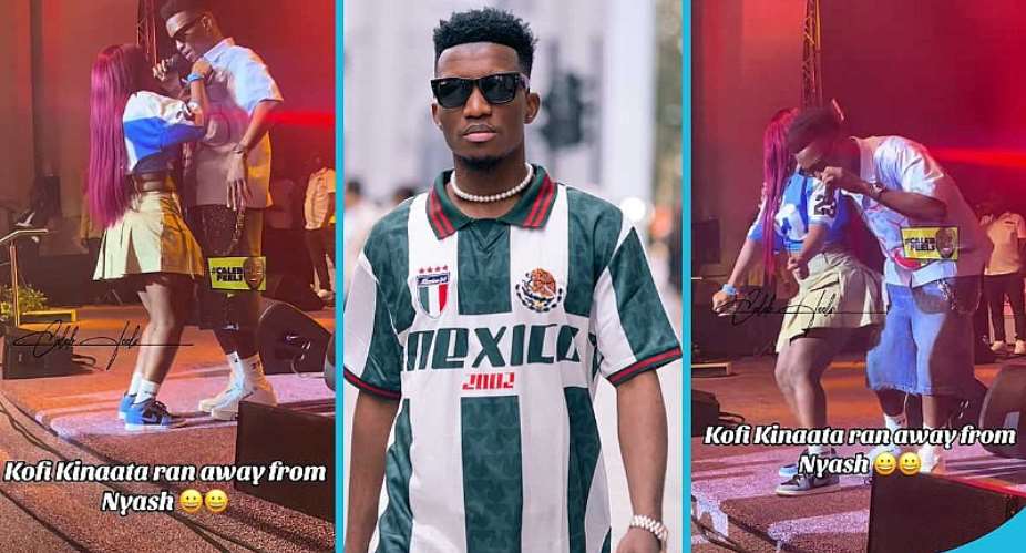 No grinding zone: Kofi Kinaata’s London show sparks buzz after curvy lady’s attempt