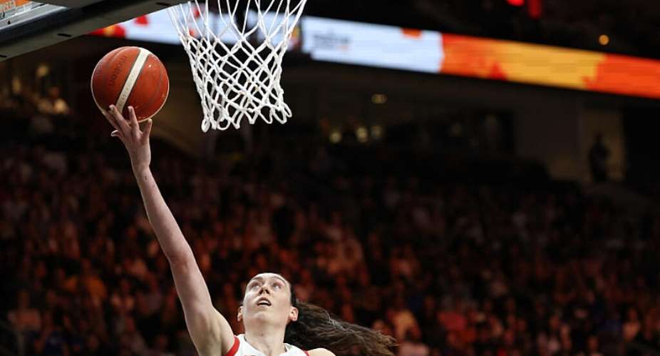 US power forward Breanna Stewart once again led from the front, scoring a game-high 22 points -  Odd ANDERSEN / AFP