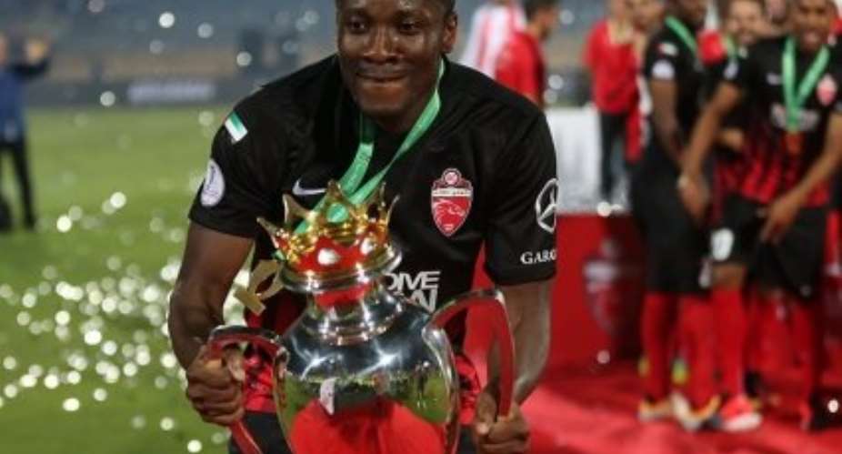 Asamoah Gyan wins maiden trophy with Al Ahli