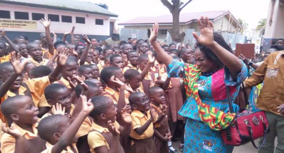 Gender Minister, pupils celebrate My 1st Day With GSFP