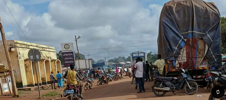 Chaos at Hamile border as wife of fugitive wanted by Captain Traor dragged back to Burkina Faso