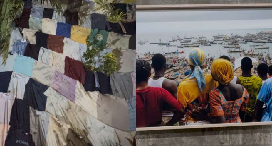 From beaches to gallery: Discarded clothes expose global consumption’s cost in Ghana