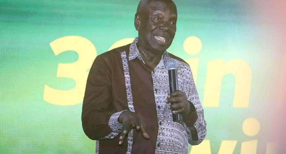 Mr Ishmael Yamson, Board Chair of MTN giving his Speech