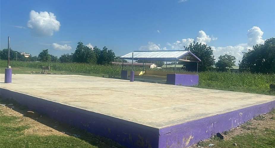 Fully completed GH¢213,490 SOCO volleyball court abandoned after Bongo youth reject project