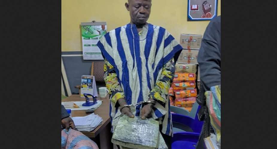 Police arrest 49-year-old trader with 37 slabs of suspected narcotics at Ashaiman Ghetto