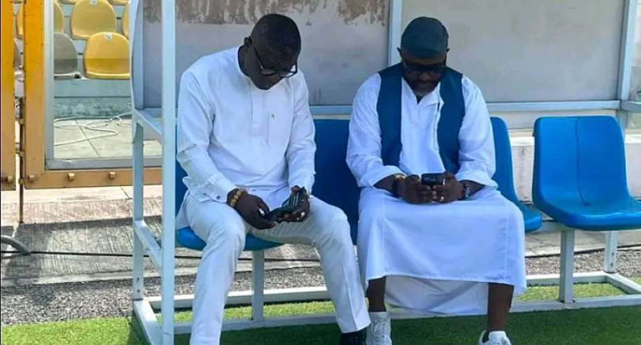 Sports Minister Kofi Adams and NSA DG Yaw Ampofo Ankrah