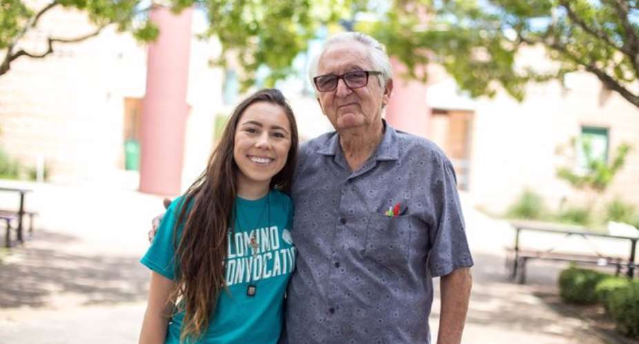 Teen, her 82-year-old grandpa go back to school at same college