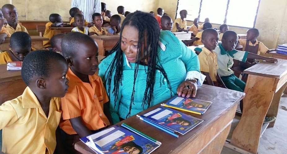 Deputy Health Minister, Hon. Tina Mensah Encourages Pupils In Her Constituency To Learn Hard