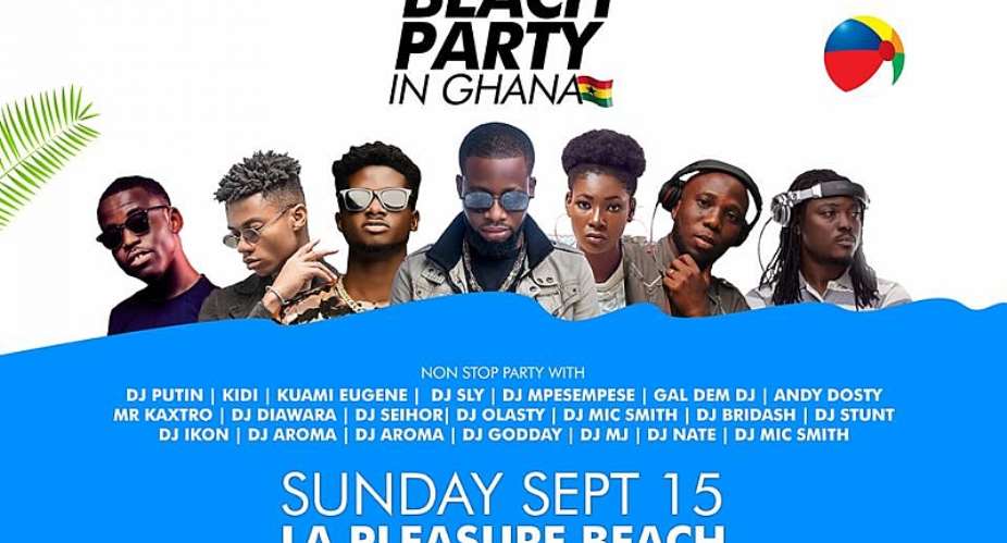 DJs, Kuami Eugene, Kidi, others, to rock Ghana DJ Awards BeachPartyInGhana