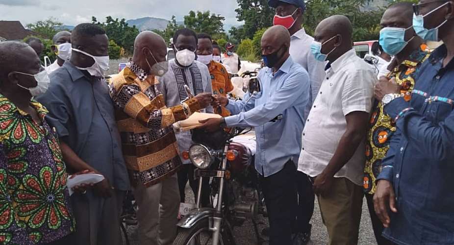Election 2020: NPP Eastern Region Receive Motorbikes