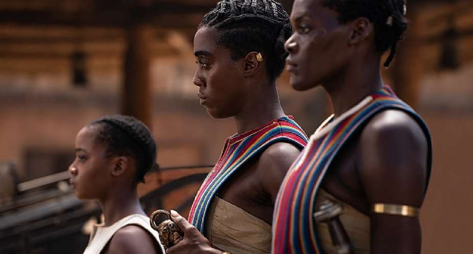 A publicity still from The Woman King, about the "amazons" of Dahomey. - Source: Image courtesy Ilze Kitshoff/Sony Pictures Entertainment/Tiff