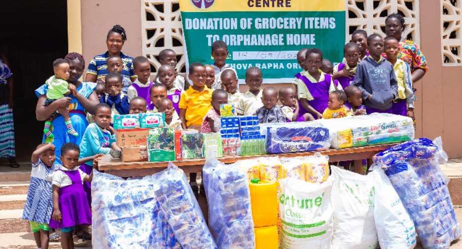 Suhum: ASA Savings and Loans donate items to Jehova Rapha Orphanage
