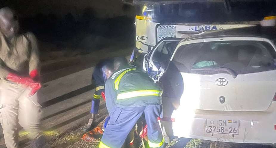 Four killed in gory crash at Esuehyia in Central Region