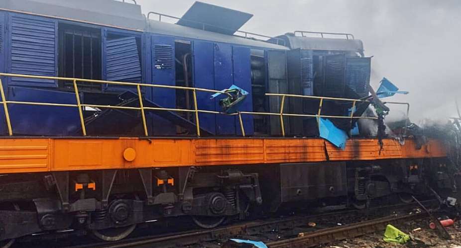 A locomotive damaged in a Russian drone at Yahodyn railway station near Ukraines border with Poland, 13 September 2026. -  Ukrainian Ukrzaliznytsia Railway Company Press Office via AP