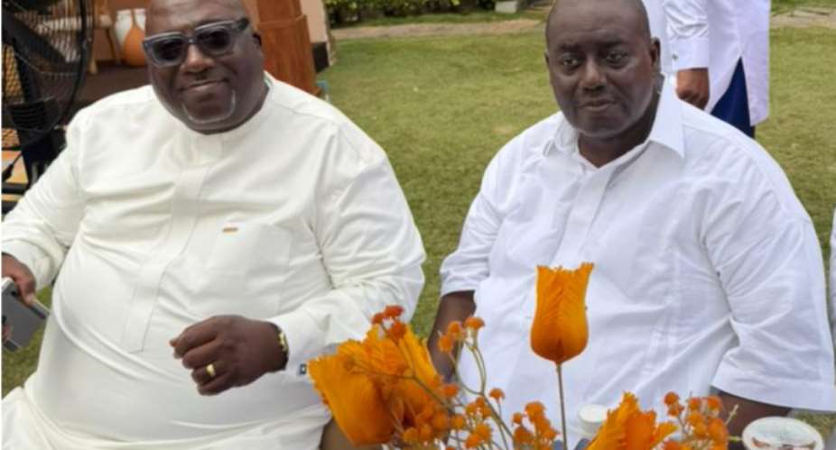 Left Okoe Bampoe Addo and Dr Isaac Bampoe Addo Right