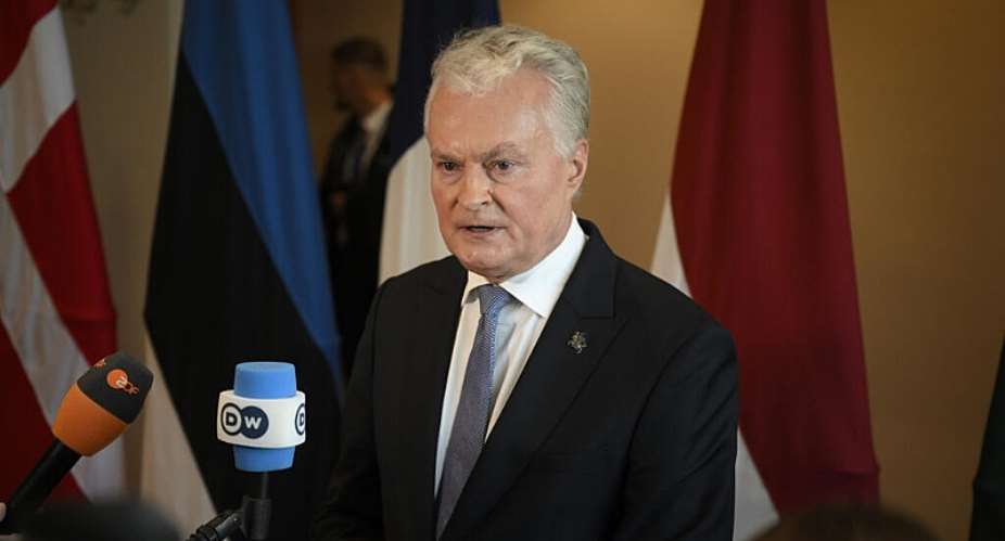 Lithuanian Gitanas Nauseda President at the European Arctic Summit in Rovaniemi, Finland, 14 September 2026. -  Jouni Porsanger/Lehtikuva via AP