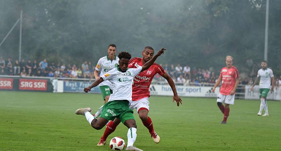 Majeed Ashimeru Nets First Goal For St Gallen In Heavy Win Over FC Muri In Swiss Cup
