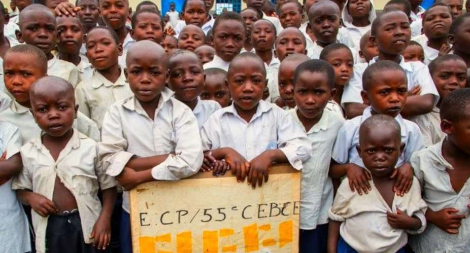 Congolese school children, photo credit: globalpartnership.org