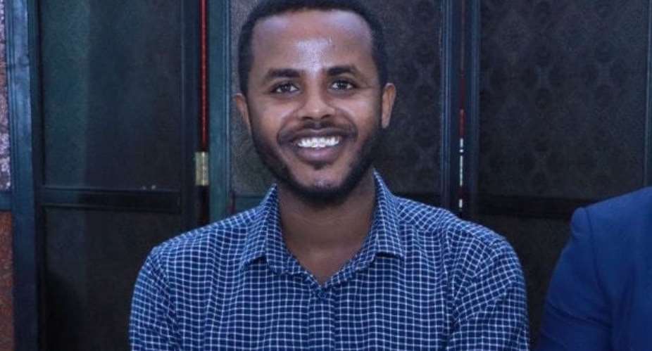 Police in Hargeisa detain freelance radio journalist, Ilyas Abdi Ali pictured on Monday 14 September, 2020 over a facebook post.  PHOTOCourtesyPrivate.
