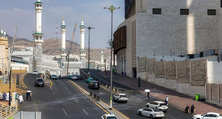 Vehicles move along a main street in Saudi Arabias holy city of Mecca on September 16, 2026. -  AFP