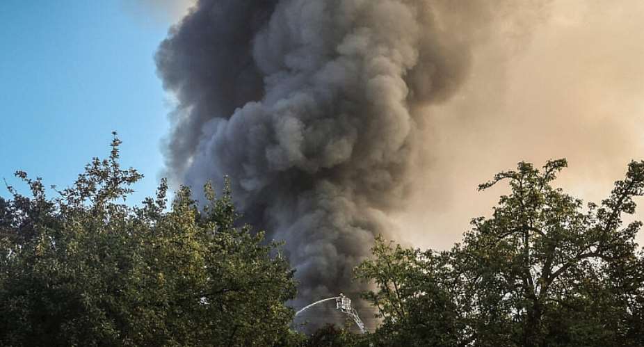 Firefighters work at a site of a Russian drone strike in Kyiv, Ukraine on September 16, 2026. -  Alina Smutko, Reuters