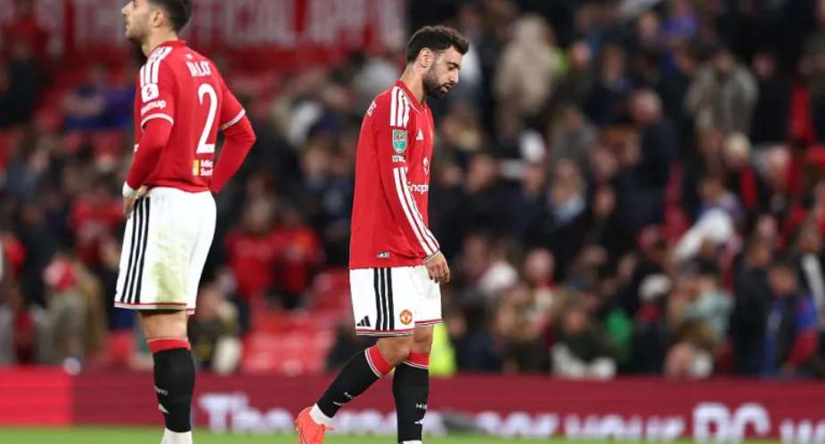 Carabao Cup: Manchester United lose to Brighton from 2-0 up to end 50-year record