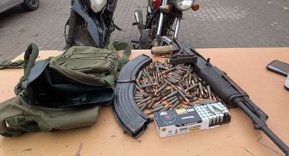 Agbogbloshie: Police kill suspected robber, recover AK-47, 186 rounds of ammunition at Galoway