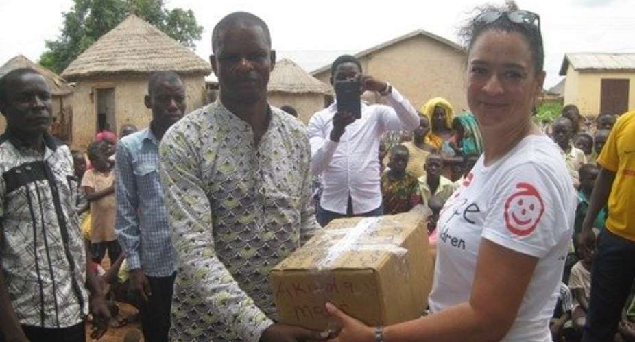 Hope for Children donates educational materials to community