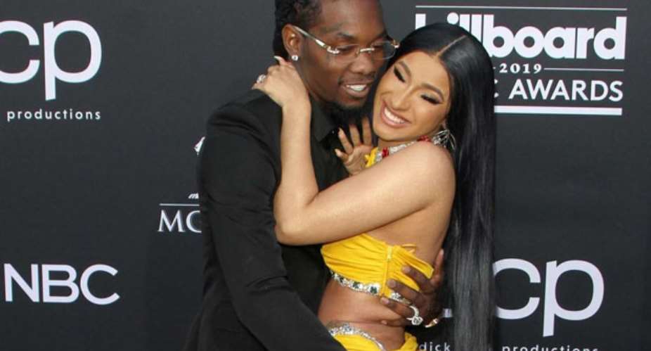 Cardi B and offset in their happy days