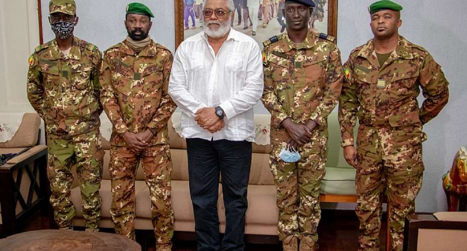 Malian Military Leaders Meet Rawlings