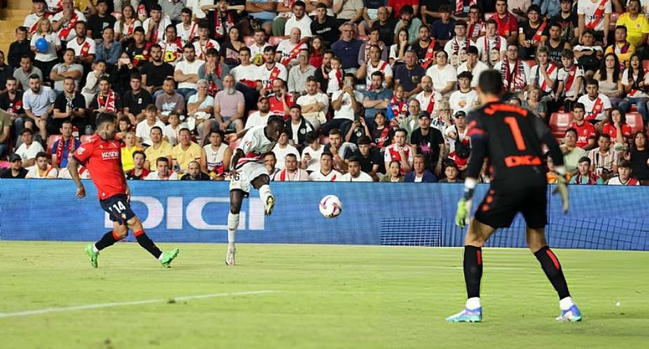 Ghana defender Abdul Mumins wonder strike powers Rayo Vallecano to beat Osasuna 3-1