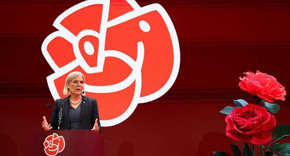 Social Democratic Party leader Magdalena Andersson pictured on election night in Stockholm, on September 13, 2026. -  Denis Balibouse, Reuters