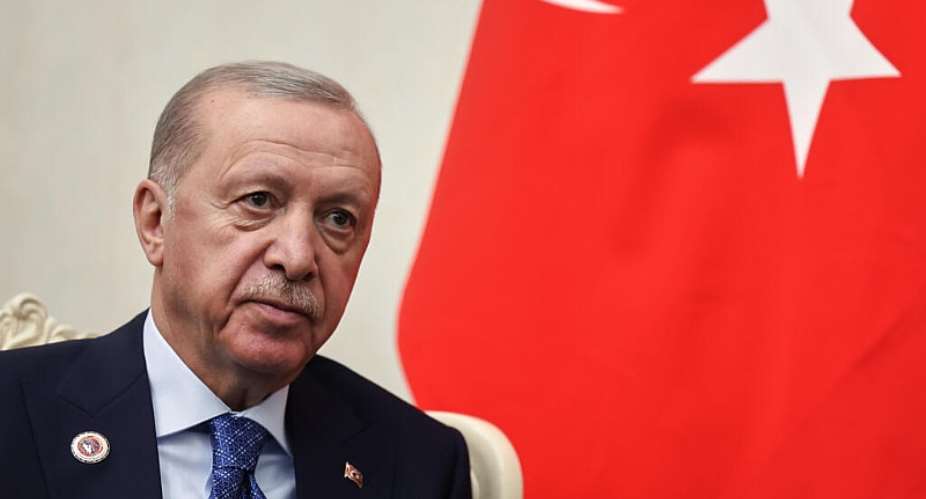 File - Turkish President Recep Tayyip Erdogan attends the talks with Russian President Vladimir Putin on the sidelines of the Shanghai Cooperation Organization, in Bishkek, Kyrgyzstan, on September 1, 2026. -  Vyacheslav Prokofyev, Sputnik, Kremlin Pool Photo via AP