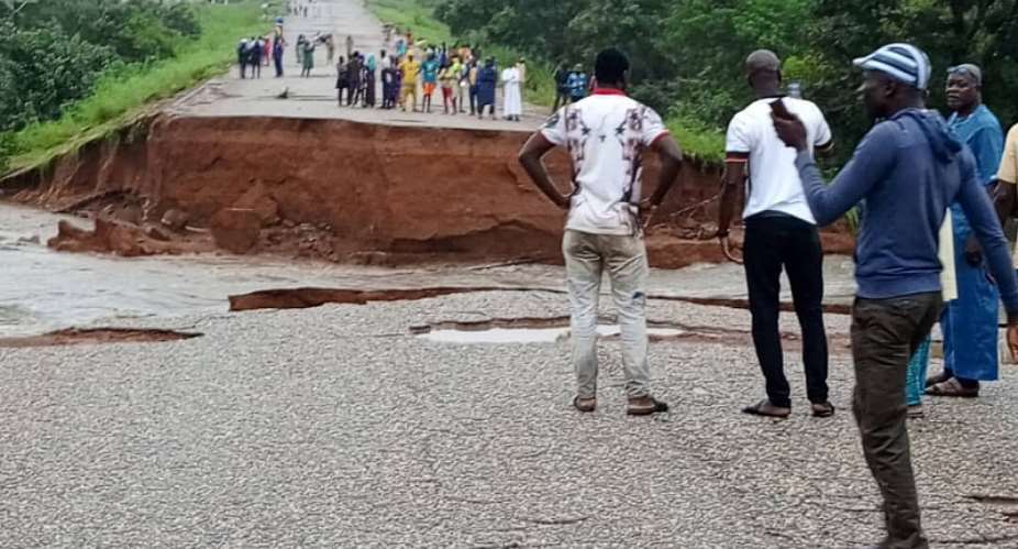 Doli bridge washed away by flood from broken dam, motorists given alternative routes