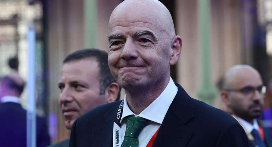 President of FIFA Gianni Infantino (2ndL) attends the closing ceremony of the Esports World Cup at the Grand Palais in Paris, France, on August 23, 2026. -  Teresa Suarez, AFP