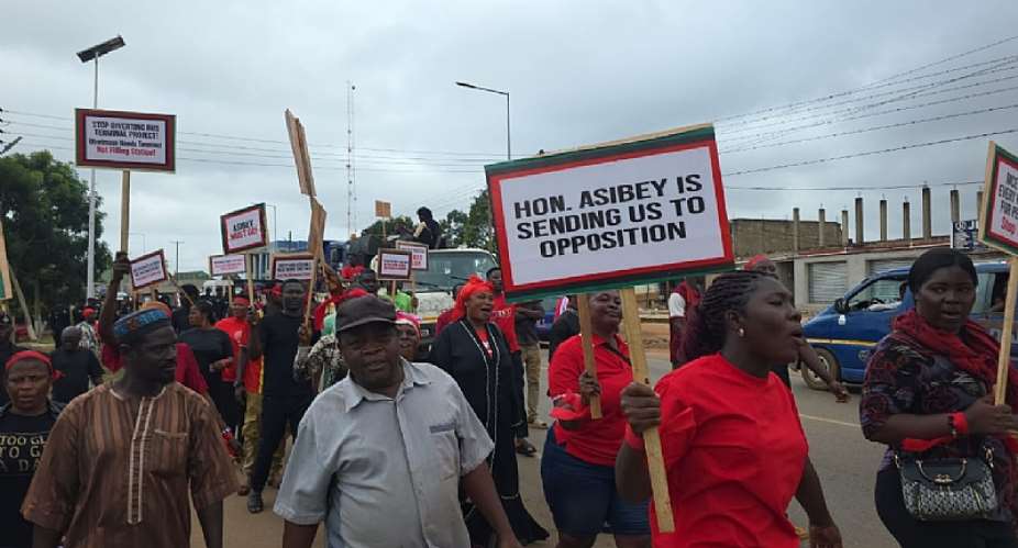 Kwadaso NDC demonstrate to demand removal of MCE