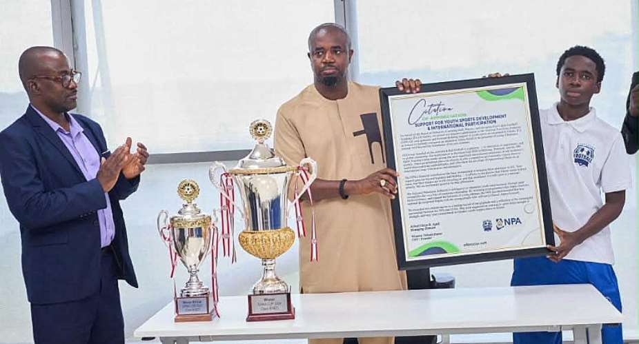 East Legon Football Academy applauds NPA Boss for supporting youth football