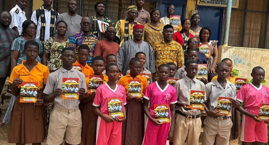 Alagumgube donates 260 Guren books to Upper East Education Directorate
