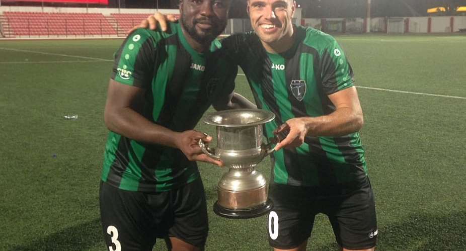 Rahim Ayew wins first title with FC Europa after Super Cup win over Lincoln Red Imps